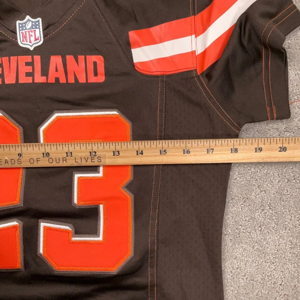Nike Cleveland Browns NFL Jersey Womens M Joe Haden 23 Brown Orange  Stitched